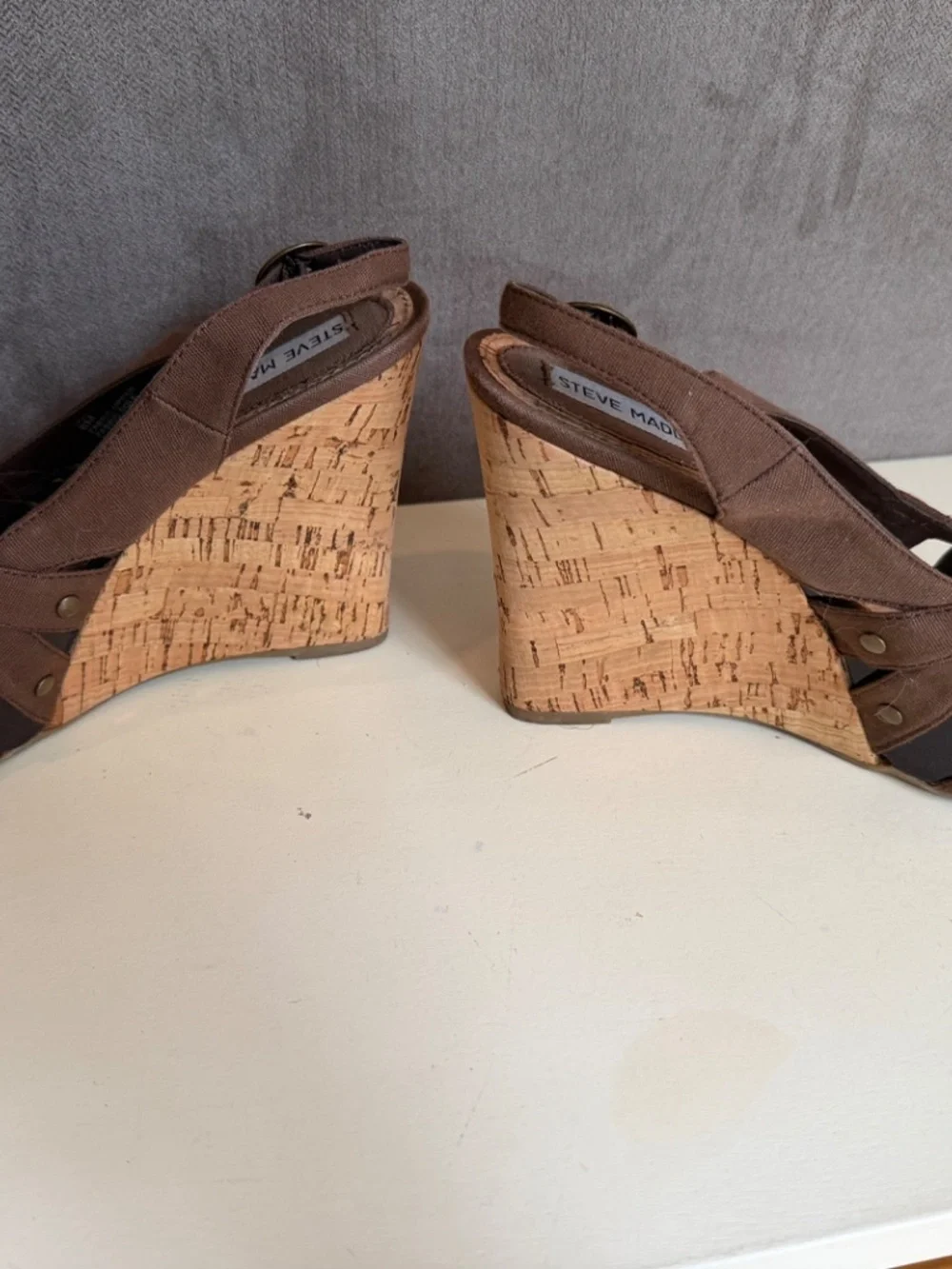 Steve Madden Crazzy Wedges Brown